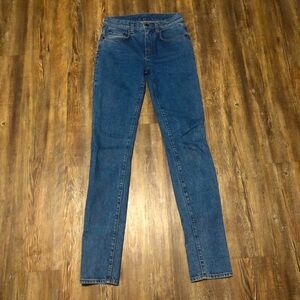 Proenza Schouler Jeans Women's 25 PS-J2 Slim Fit Mid Rise Quiet Luxury Designer